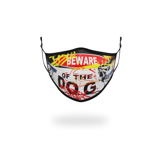 OUTLET ● ADULT BEWARE OF THE DOG FORM-FITTING FACE MASK ● SPRAYGROUND